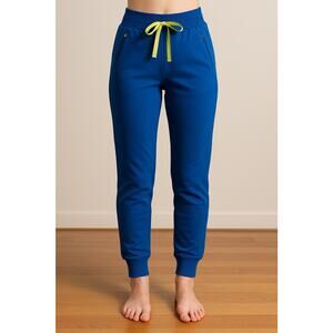 FIGS Boston Slim Jogger Scrub Pants Blue Size XS Tall NEW